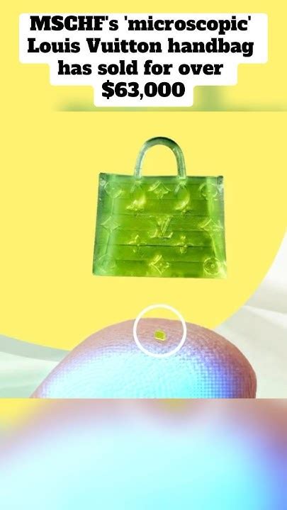 microscopic 'louis vuitton' handbag sold for over $63,000